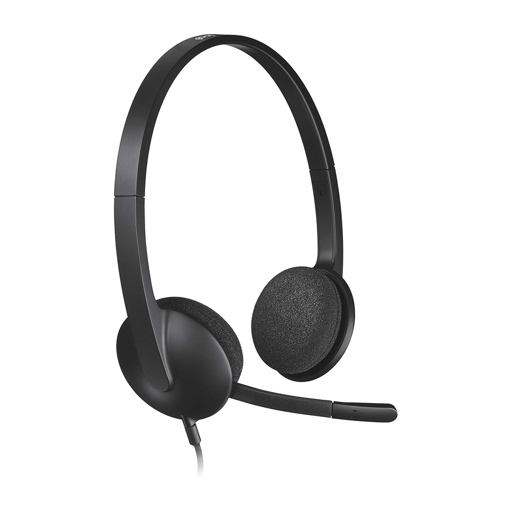 Logitech H340 Wired Headset, Stereo Headphones With Noise-Cancelling Microphone, Usb, Pc/Mac/Laptop - Black - Image 5
