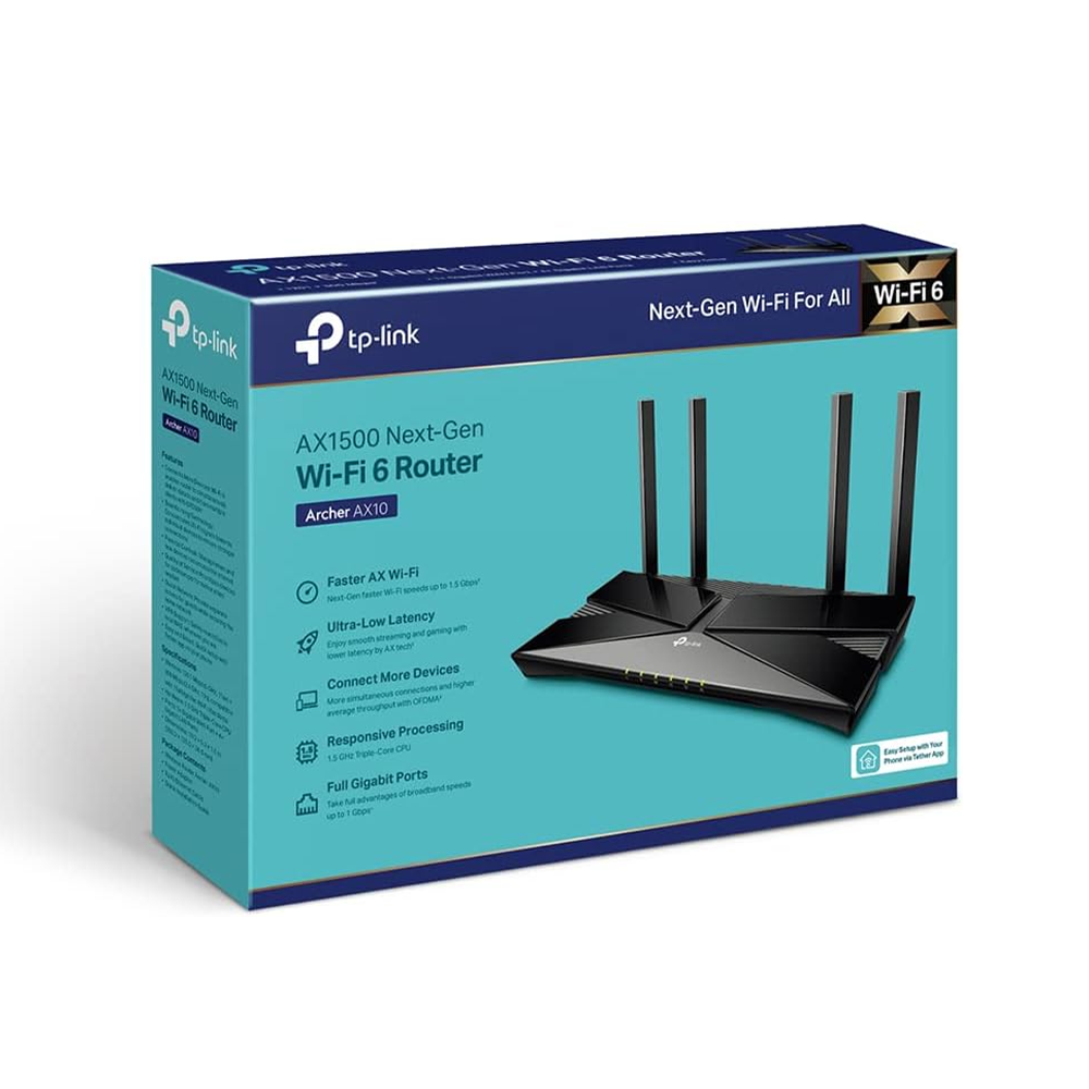TP-LINK AX1500 DUAL BAND WIFI 6 ROUTER ARCHER AX10 - Image 8