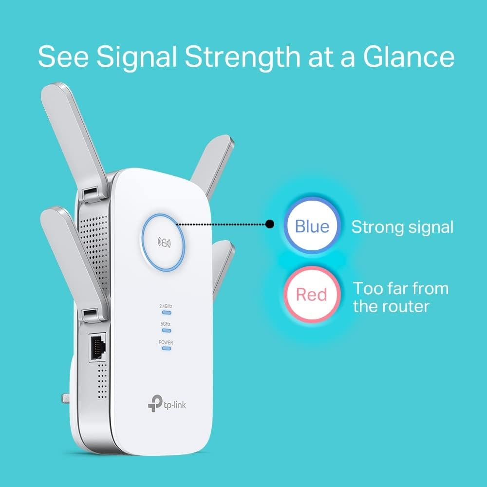 TP-Link RANGE AC2600 RANGE EXTENDER, white, RE650, Wifi Extender - Image 3