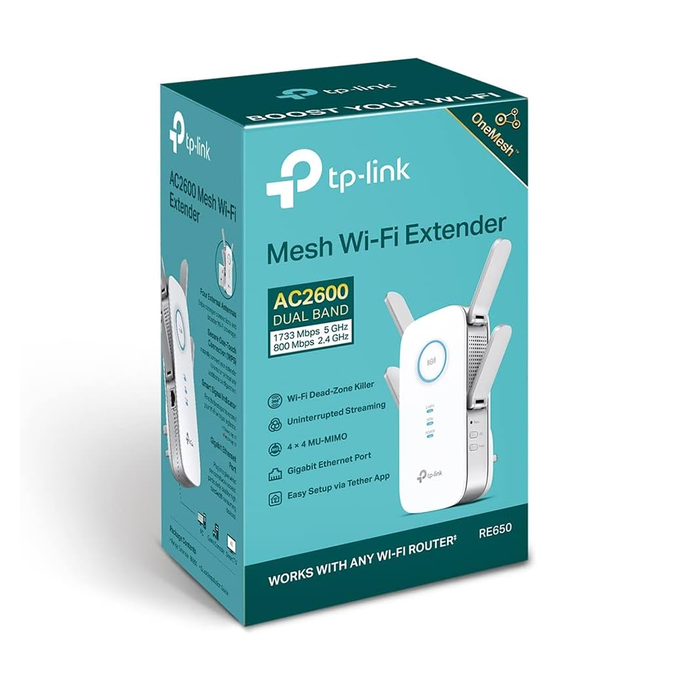 TP-Link RANGE AC2600 RANGE EXTENDER, white, RE650, Wifi Extender - Image 8