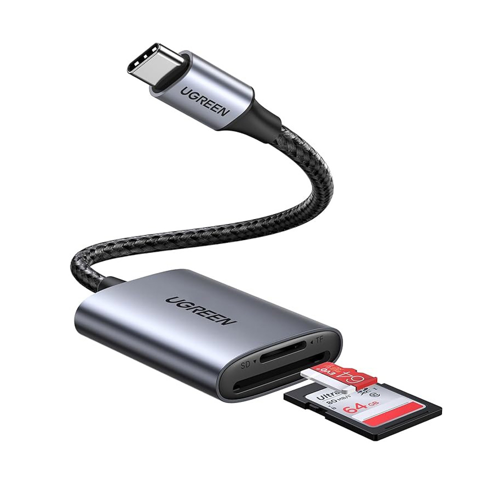 UGREEN 2-IN-1 USB-C SD/TF CARD READER CM401