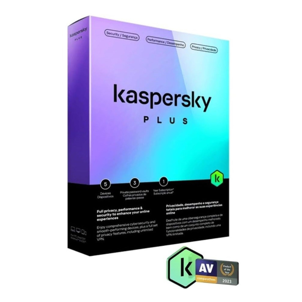 KASPERSKY PLUS INTERNET SECURITY 5 DEVICES 1 YEAR