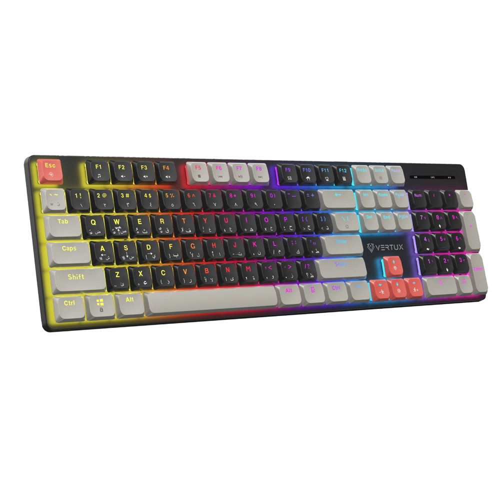VERTUX STEALTHKEY SLIM LOW PROFILE GAMING MECHANICAL KEYBOARD - Image 2