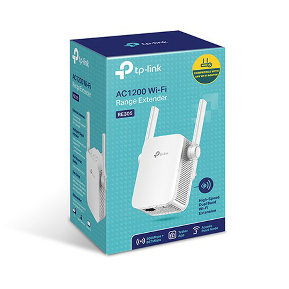 TP-LINK AC1200 DUAL BAND MESH WIFI RANGE EXTENDER RE305 - Image 3