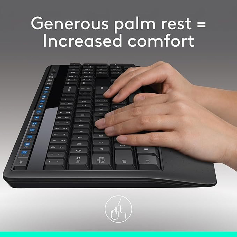 LOGITECH WIRELESS KEYBOARD AND MOUSE COMBO MK345 - Image 4