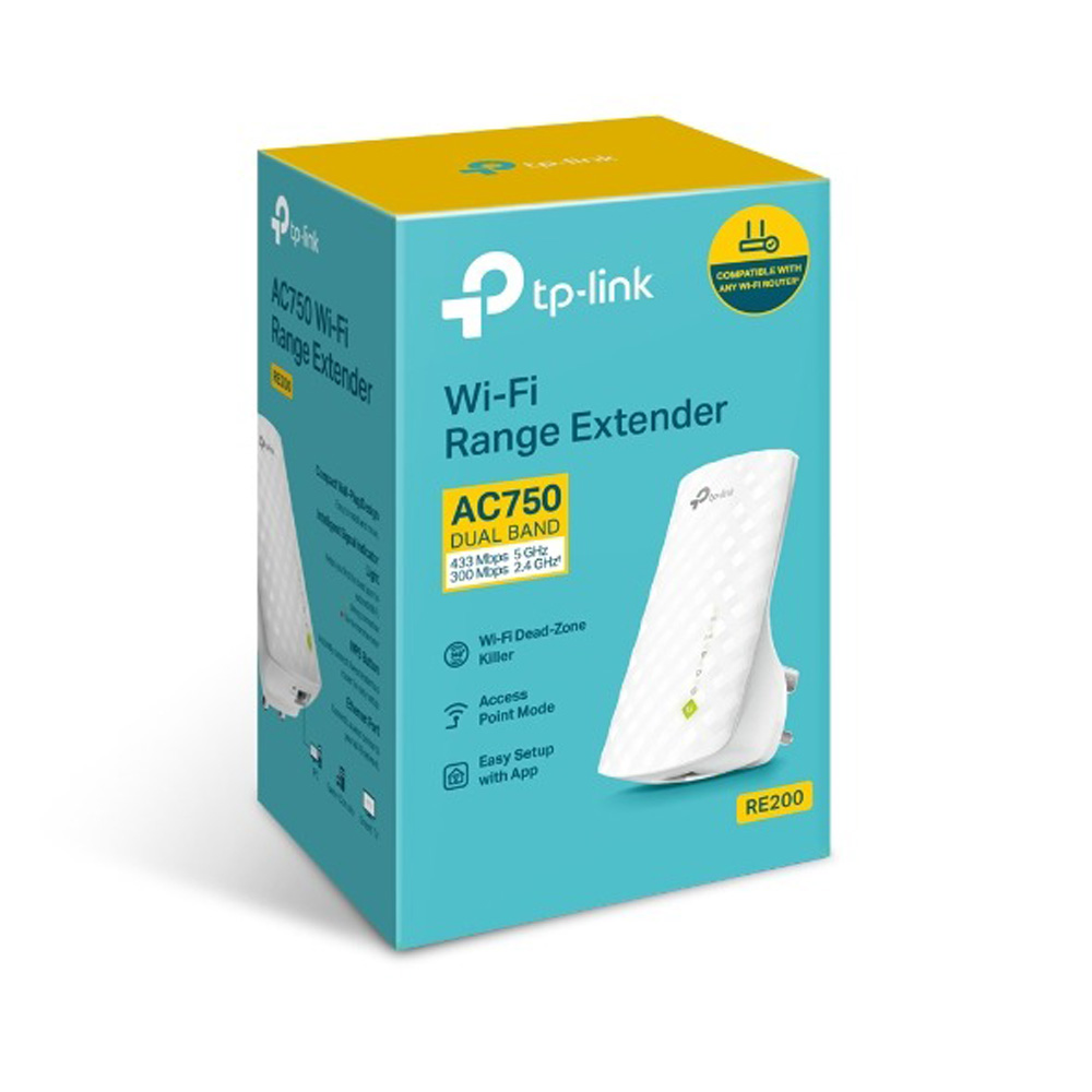 TP-LINK AC750 DUAL BAND WIFI RANGE EXTENDER RE200 - Image 4