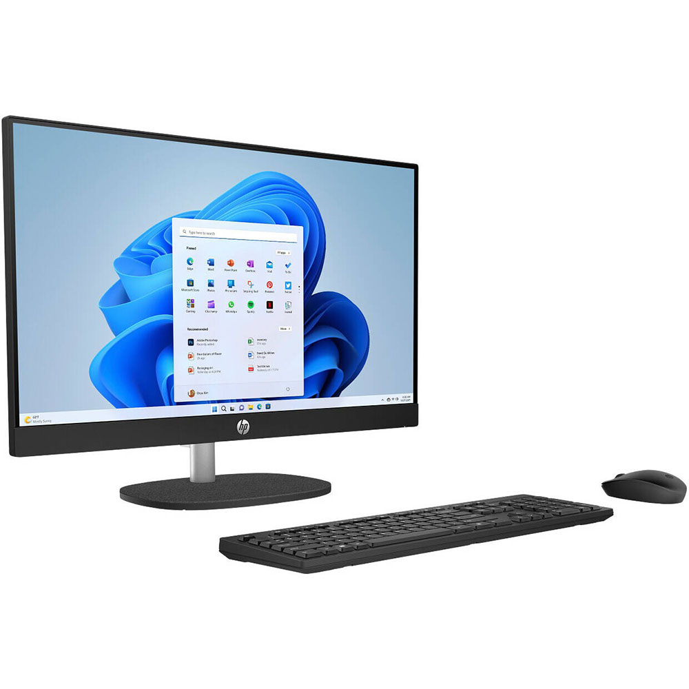 HP All-in-One 24-cr0308nh I5-1334U, 8GB RAM, 512GB SSD, 23.8" FHD IPS Display, Three-sided micro-edge, Anti-glare, Windows 11 Pro, Black - Image 3