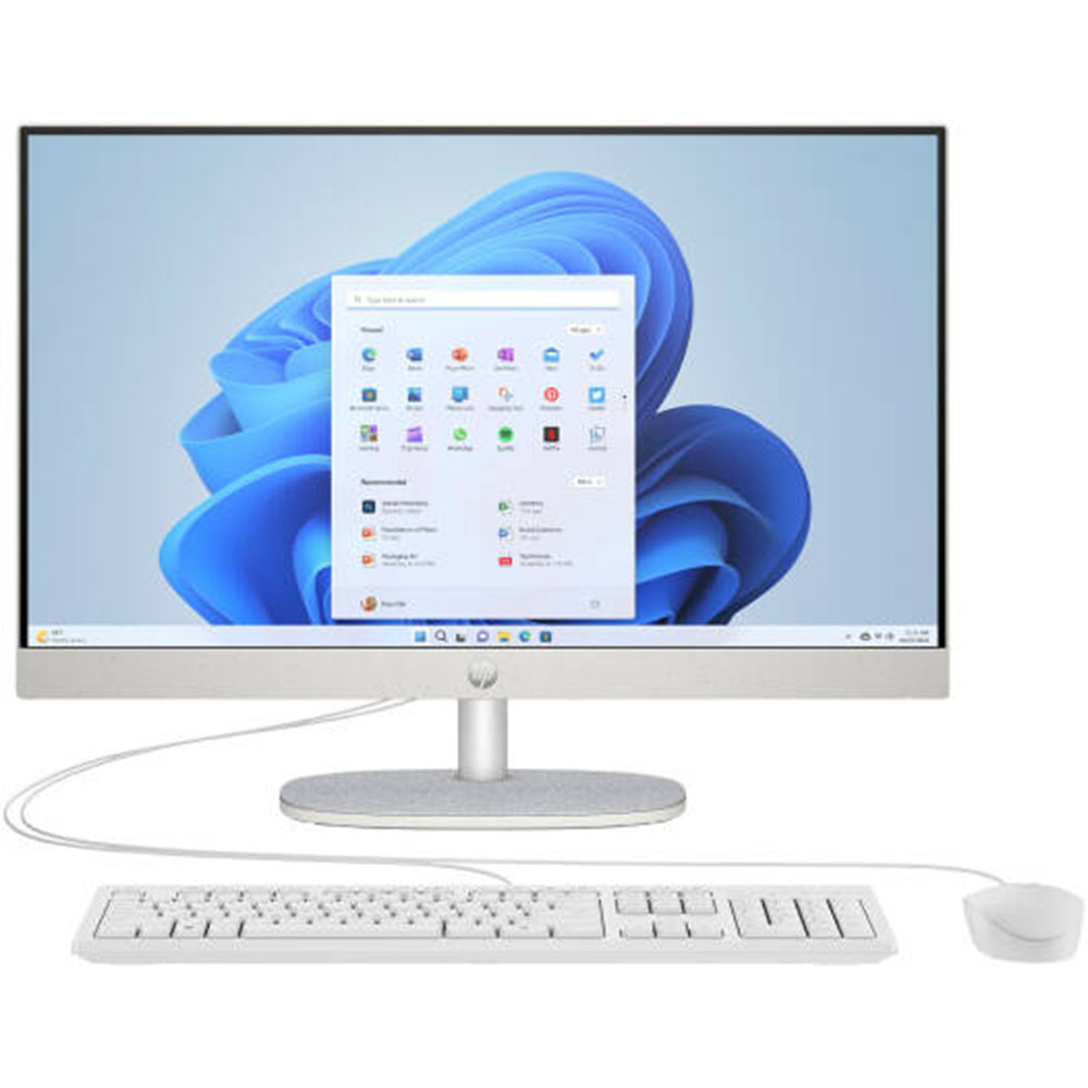 HP All-in-One 24-cr0342nh PC, i5-1334U, 8GB RAM, 512GB SSD, 23.8"FHD (1920 x 1080), Touch, IPS, Three-sided micro-edge, Anti-glare Display, Windows 11 Pro, White
