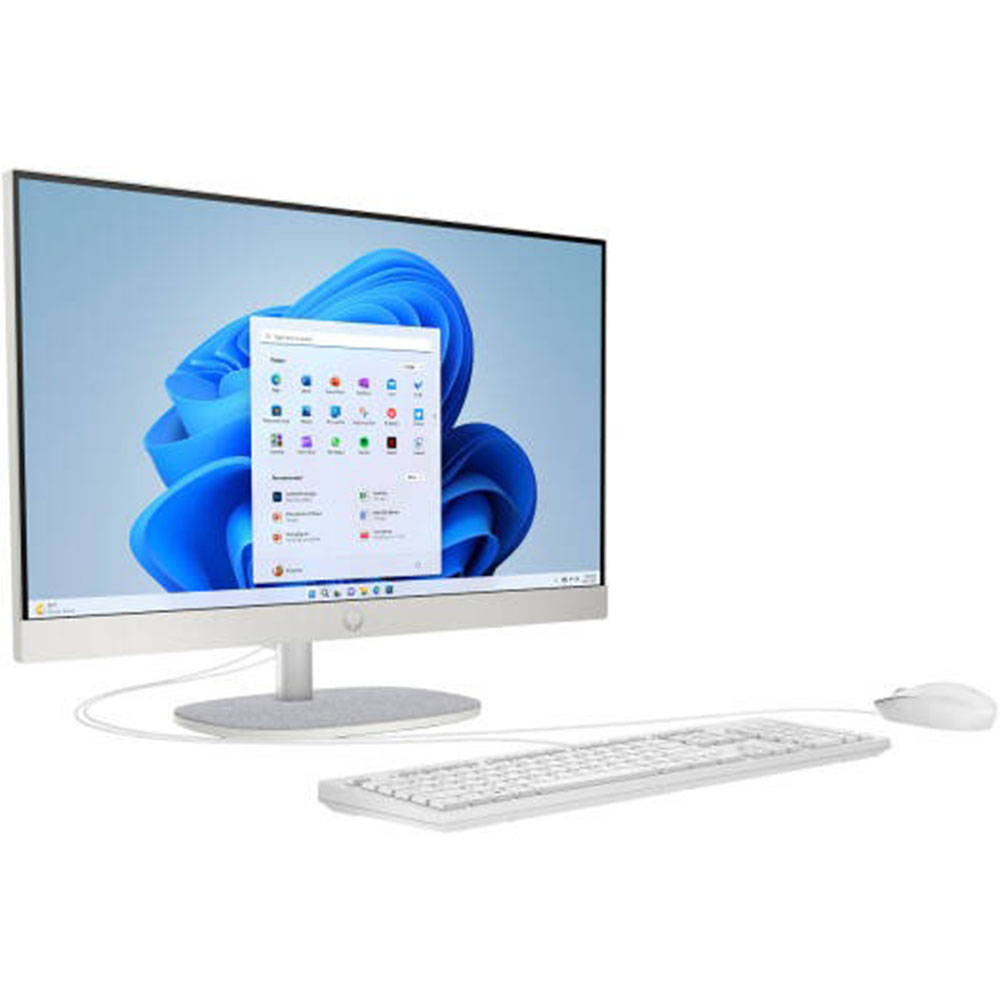 HP All-in-One 24-cr0342nh PC, i5-1334U, 8GB RAM, 512GB SSD, 23.8"FHD (1920 x 1080), Touch, IPS, Three-sided micro-edge, Anti-glare Display, Windows 11 Pro, White - Image 3