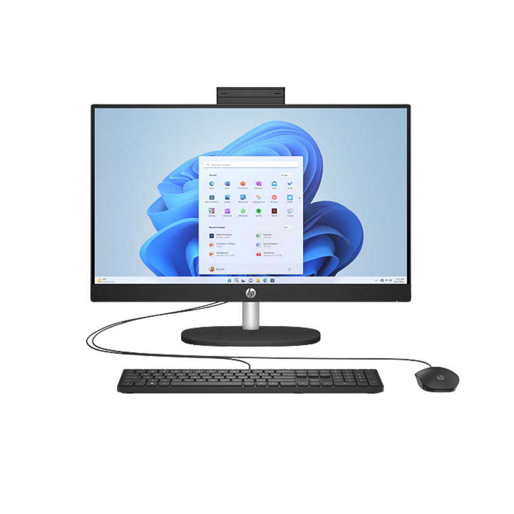 HP All-in-One 24-cr0343nh i5-1334U, 8GB RAM, 512GB SSD, 23.8"FHD (1920 x 1080), Touch, IPS, Three-sided micro-edge, Anti-glare Display, Windows 11 Pro, Black - Image 2