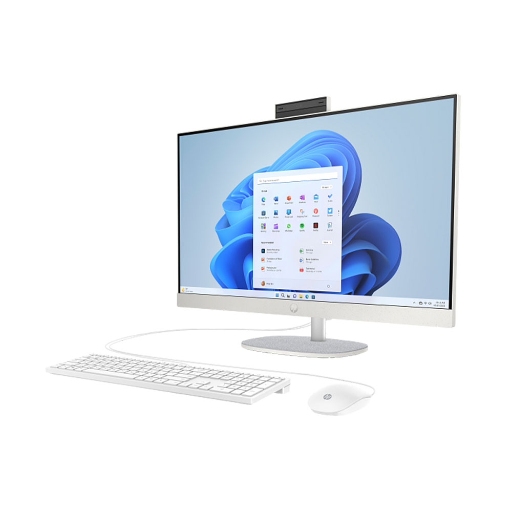 HP All-in-One 27-cr0156nh, i7-1355U, 8GB RAM, 512GB SSD, 27" FHD (1920 x 1080), IPS, Three-sided micro-edge, Anti-glare, Windows 11 Pro ,White - Image 2