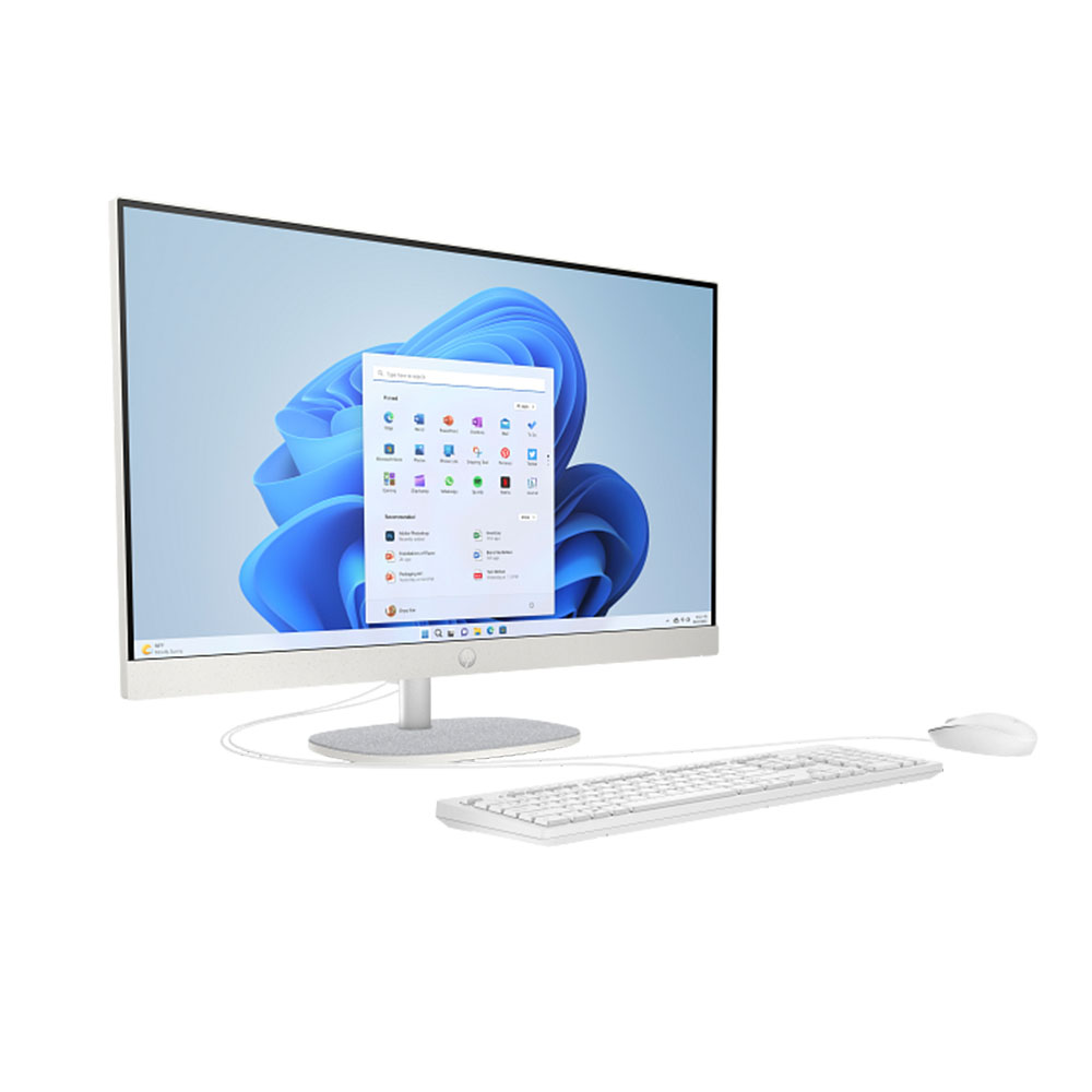 HP All-in-One 27-cr0156nh, i7-1355U, 8GB RAM, 512GB SSD, 27" FHD (1920 x 1080), IPS, Three-sided micro-edge, Anti-glare, Windows 11 Pro ,White - Image 3