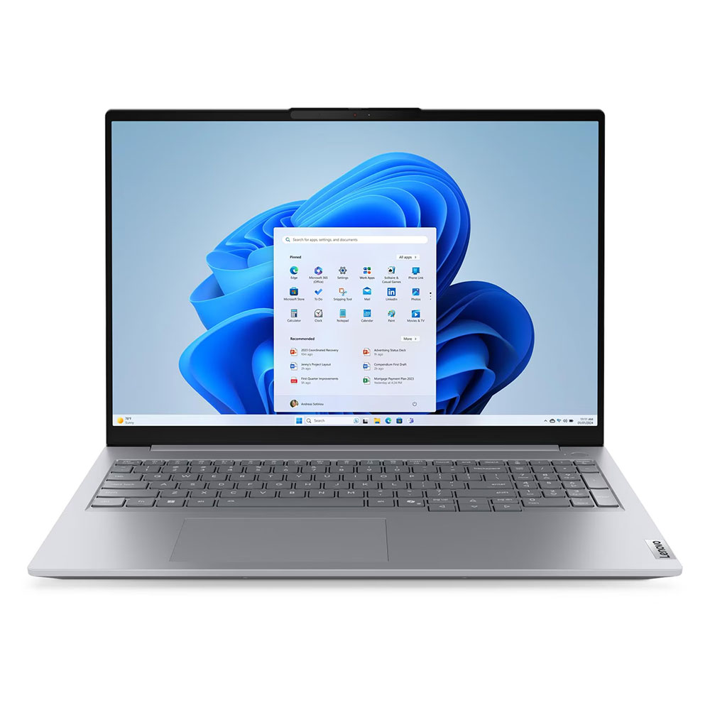 LENOVO Thinkbook 16 G8 AIL, Intel Core™ Ultra 7 255H, 16GB RAM, 512GB SSD, 16"WUXGA (1920x1200) IPS 300nits Anti-glare Display, Windows 11 Pro, Arctic Grey