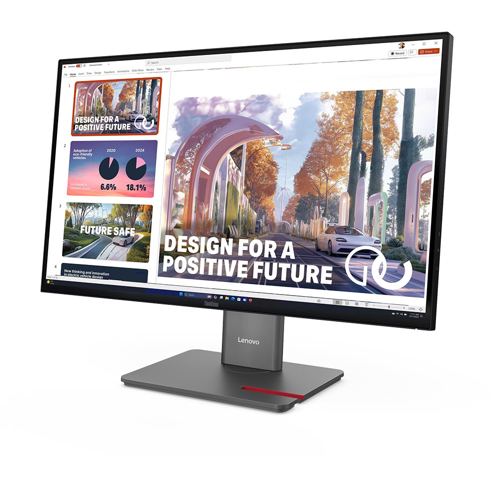 LENOVO ThinkVision P27QD-40 Monitor, 27" QHD(2560x1440) display with IPS panel, 24Hz - 120Hz, Anti-glare, Raven Black - Image 3