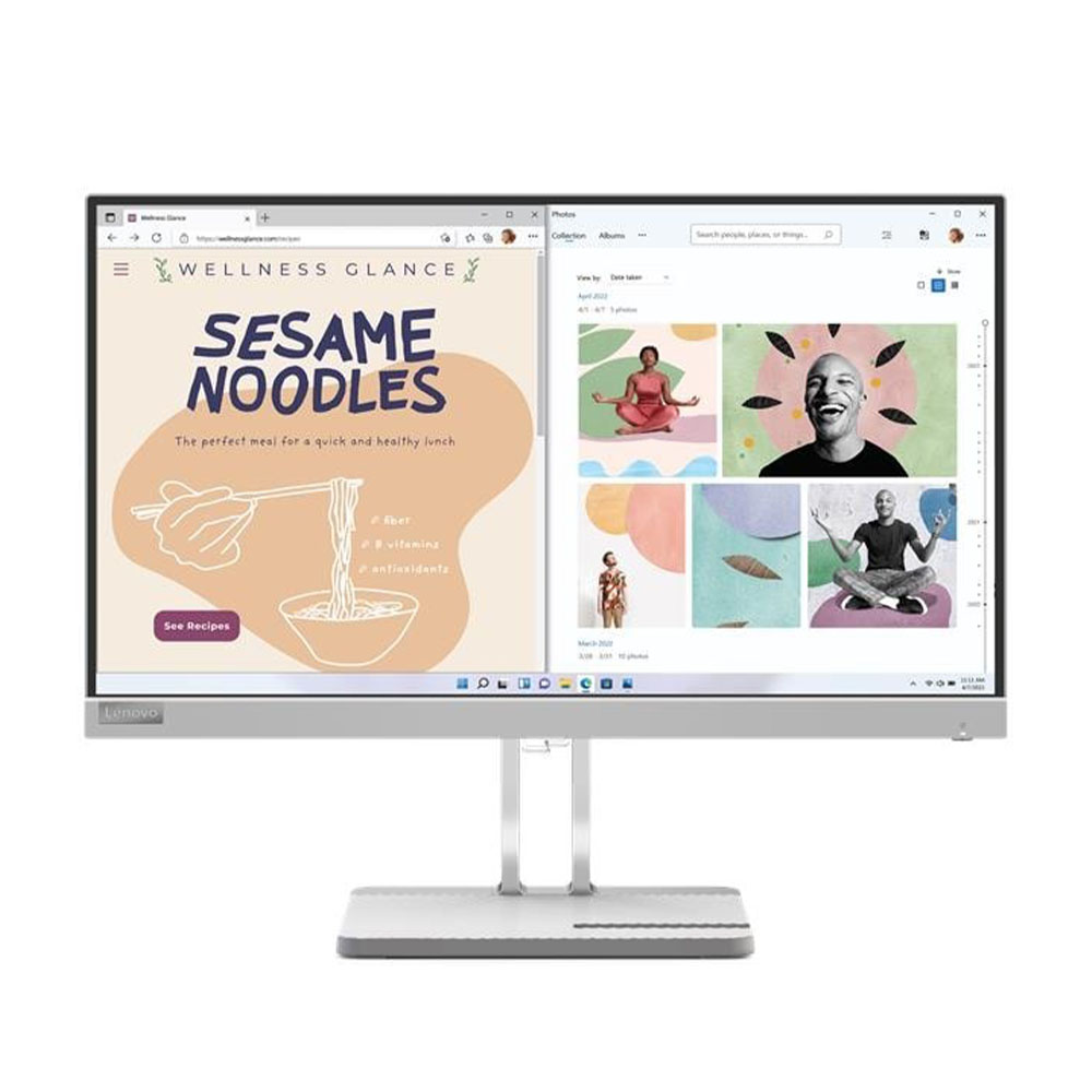 Lenovo L22E-40 Monitor, 21.45" FHD (1920x1080) VA Display, HDMI, VGA, Anti-glare, Eye Comfort, AMD FreeSync, Cloud Grey