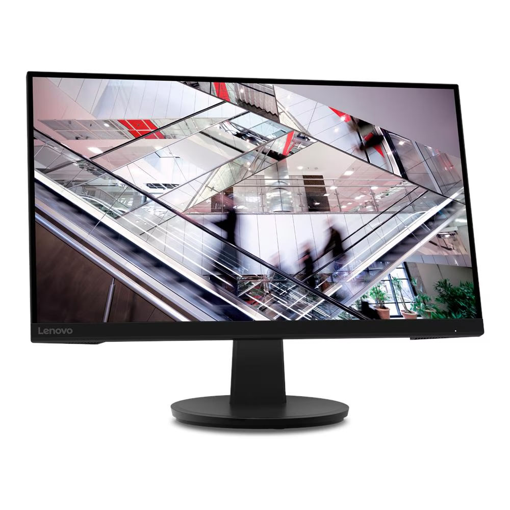Lenovo N27q Monitor, 27" QHD (2560 x 1440) IPS display, Anti-glare, 48Hz - 100Hz, Flicker Free, Black - Image 2