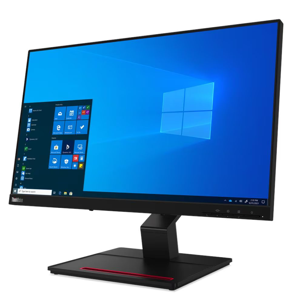Lenovo ThinkVision T24t-20 Monitor, 23.8" FHD (1920x1080) IPS display, Anti-glare, Touch, 60Hz, Eyesafe Display, Raven Black - Image 3