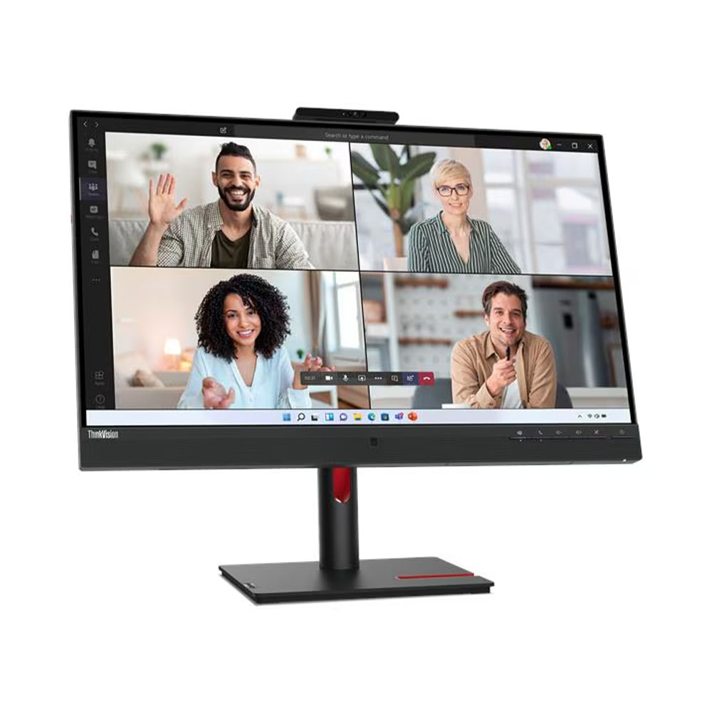 Lenovo ThinkVision T27hv-30 Monitor, 27" QHD (2560x1440) IPS display, Anti-glare, 75Hz, Ethernet, Microphone, Webcam, Speakers, Raven Black - Image 2