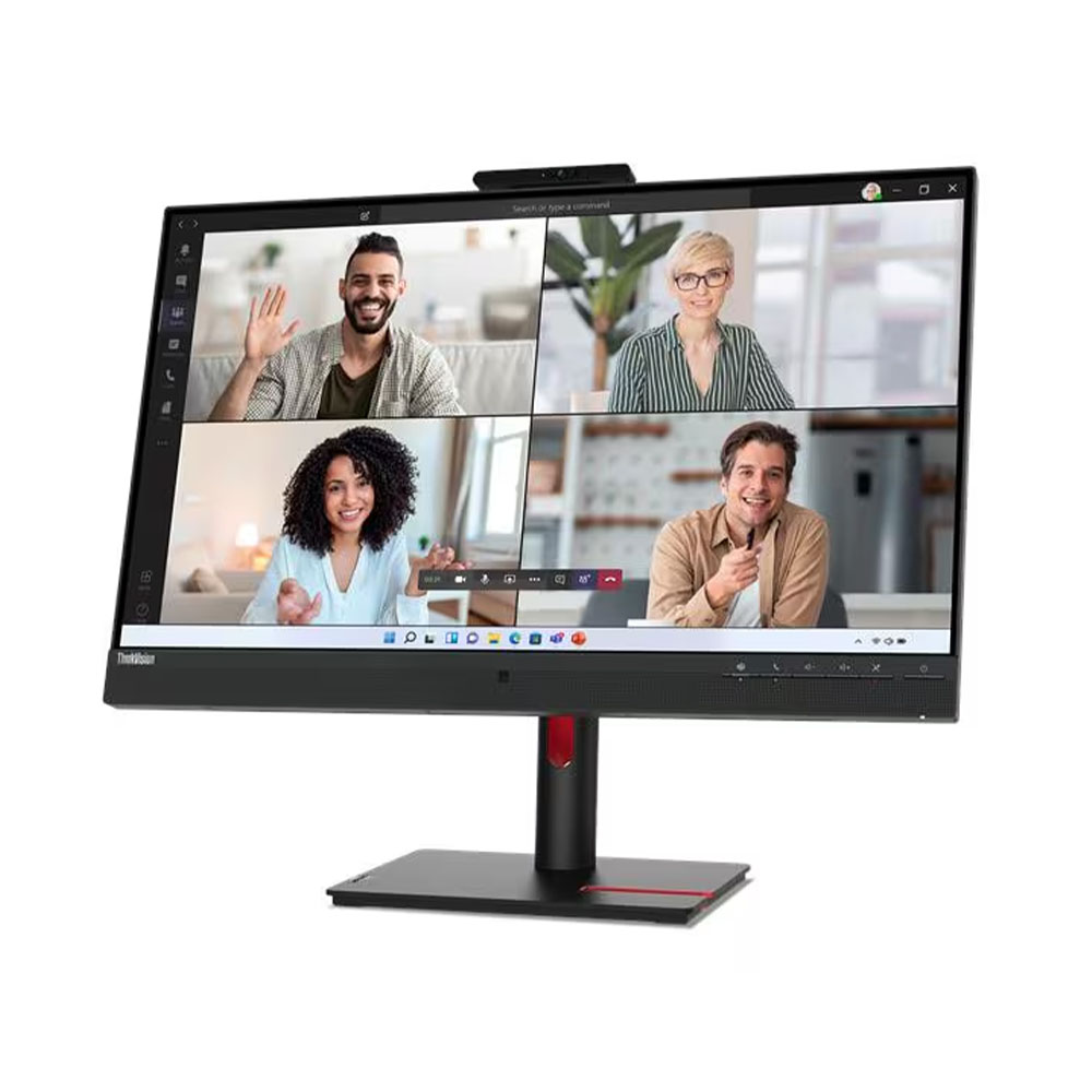 Lenovo ThinkVision T27hv-30 Monitor, 27" QHD (2560x1440) IPS display, Anti-glare, 75Hz, Ethernet, Microphone, Webcam, Speakers, Raven Black - Image 3