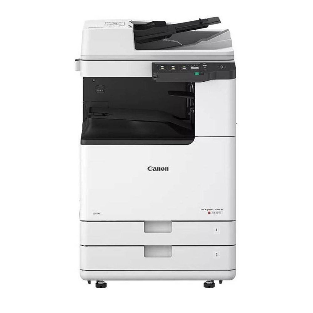 CANON IMAGERUNNER C3326I MULTIFUNCTION LASER PRINTER PRINT COPY SCAN SEND OPTIONAL FAX 7" TFT LCD WVGA COLOR TOUCH PANEL 1 SET CEXV 65 TONER, LOW CABINET