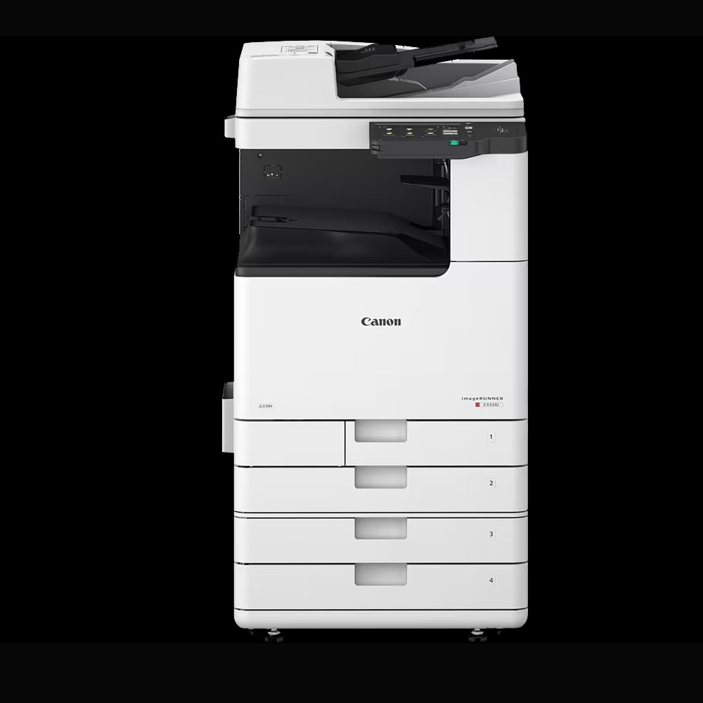 CANON IMAGERUNNER C3326I MULTIFUNCTION LASER PRINTER PRINT COPY SCAN SEND OPTIONAL FAX 7" TFT LCD WVGA COLOR TOUCH PANEL 1 SET CEXV 65 TONER, LOW CABINET - Image 2
