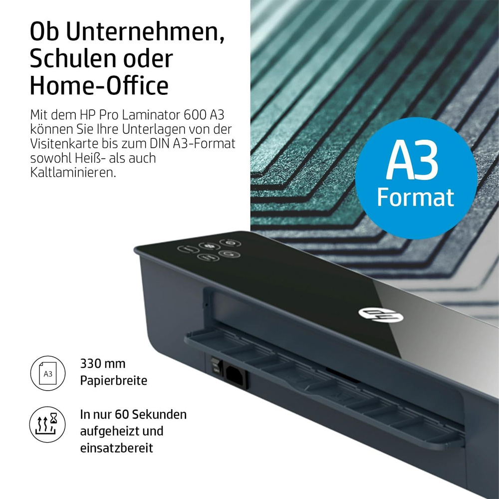 HP PRO 600 A3 OFFICE LAMINATOR MACHINE - Image 6